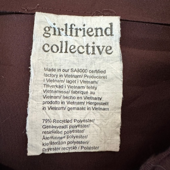 Girlfriend Collective Maroon Compressive High-Rise Legging, Size XS - Picture 7 of 8